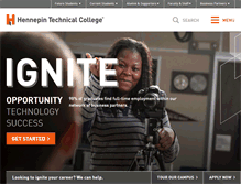 Tablet Screenshot of hennepintech.edu